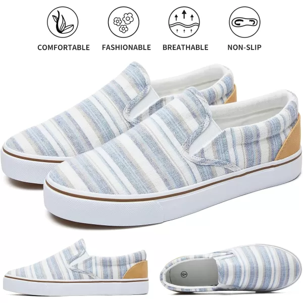 Women's Slip on Shoes Canvas Sneakers Loafers Non Slip Shoes Low Top Casual Shoes