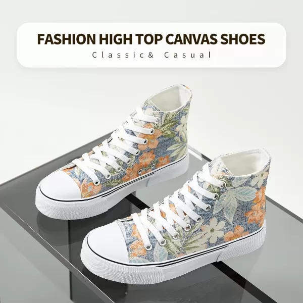 hash bubbie Unisex Fashion High top Sneakers Womens Classic High Tops Canvas Shoes Casual Tennis Shoes for Men