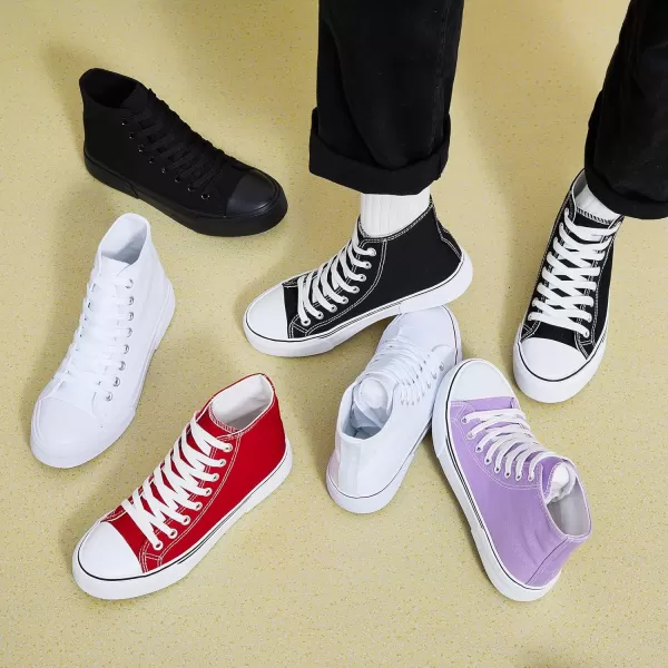 hash bubbie Unisex Fashion High top Sneakers Womens Classic High Tops Canvas Shoes Casual Tennis Shoes for Men