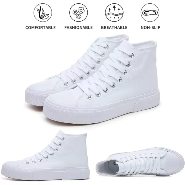 hash bubbie Unisex Fashion High top Sneakers Womens Classic High Tops Canvas Shoes Casual Tennis Shoes for Men