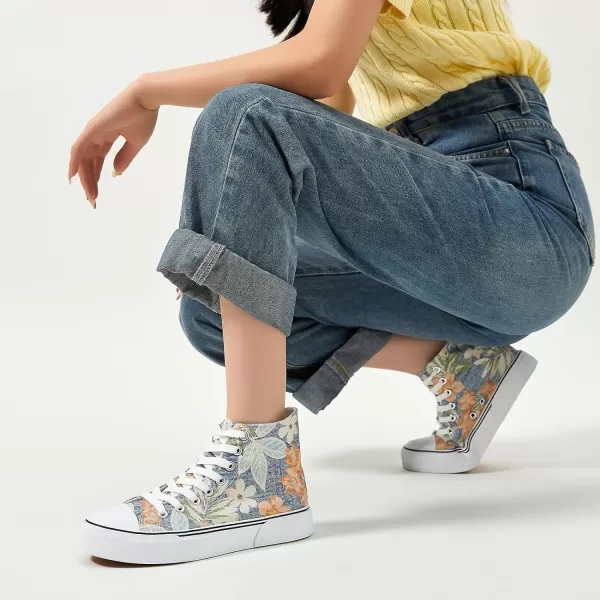 hash bubbie Unisex Fashion High top Sneakers Womens Classic High Tops Canvas Shoes Casual Tennis Shoes for Men