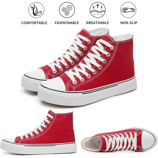 hash bubbie Unisex Fashion High top Sneakers Womens Classic High Tops Canvas Shoes Casual Tennis Shoes for Men