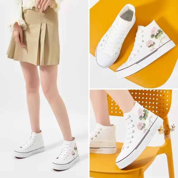 hash bubbie Unisex Fashion High top Sneakers Womens Classic High Tops Canvas Shoes Casual Tennis Shoes for Men