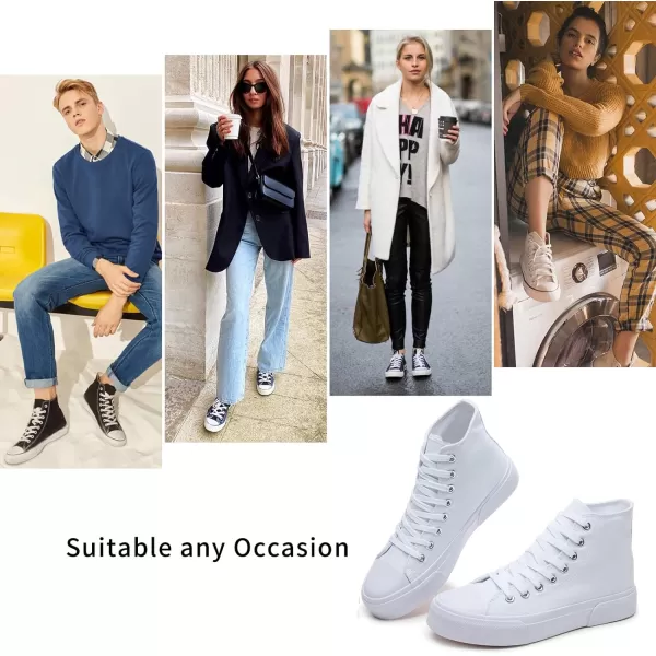 hash bubbie Unisex Fashion High top Sneakers Womens Classic High Tops Canvas Shoes Casual Tennis Shoes for Men