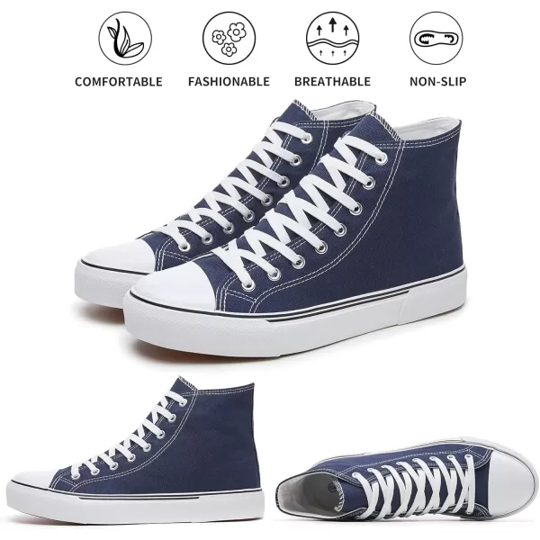 hash bubbie Unisex Fashion High top Sneakers Womens Classic High Tops Canvas Shoes Casual Tennis Shoes for Men