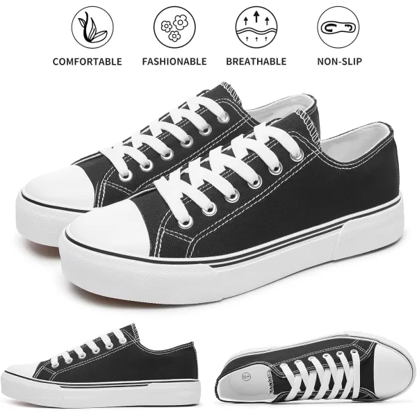hash bubbie White Sneakers for Women Low Top Canvas Shoes Womens Canvas Sneakers Women's Fashion Sneakers Slip on Casual Tennis Shoes