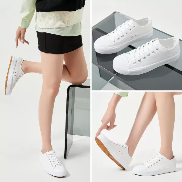 hash bubbie White Sneakers for Women Womens Tennis Shoes Women's Fashion Leather Sneakers Lace up Casual Shoes for Walking