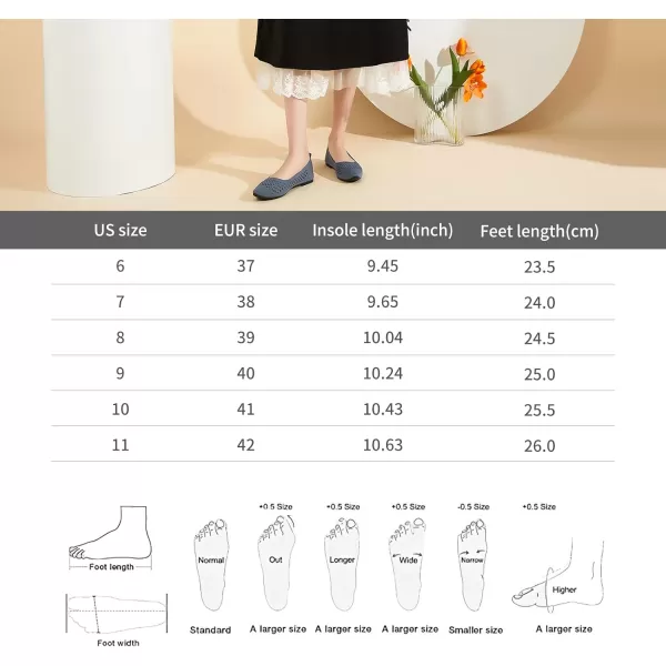 hash bubbie Women's Flats Shoes Women Comfortable Dress Shoes Black Pointed Toe Flats Ballet Mesh Knit Flat Dressy Slip on Business Casual Shoes for Women