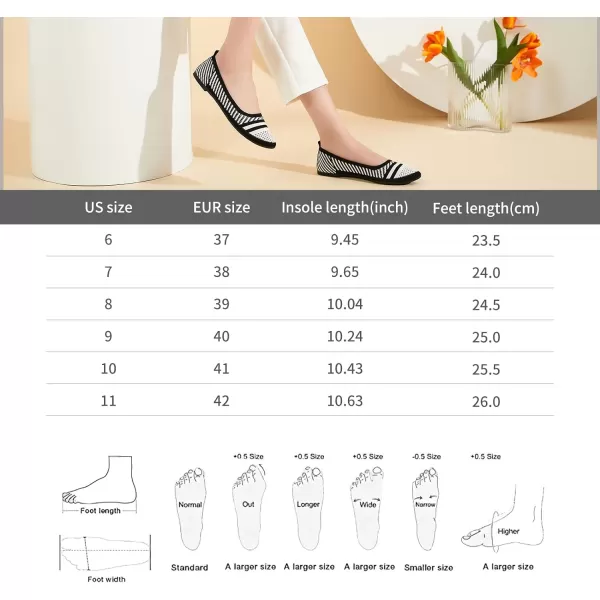 hash bubbie Women's Flats Shoes Women Comfortable Dress Shoes Black Pointed Toe Flats Ballet Mesh Knit Flat Dressy Slip on Business Casual Shoes for Women