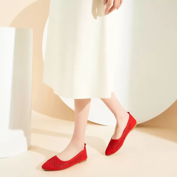 hash bubbie Women's Flats Shoes Women Comfortable Dress Shoes Black Pointed Toe Flats Ballet Mesh Knit Flat Dressy Slip on Business Casual Shoes for Women