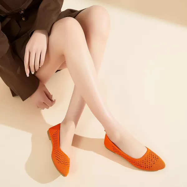 hash bubbie Women's Flats Shoes Women Comfortable Dress Shoes Black Pointed Toe Flats Ballet Mesh Knit Flat Dressy Slip on Business Casual Shoes for Women