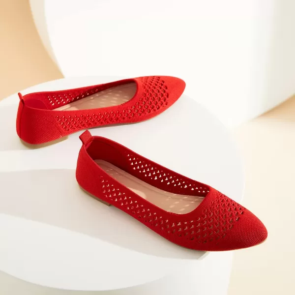 hash bubbie Women's Flats Shoes Women Comfortable Dress Shoes Black Pointed Toe Flats Ballet Mesh Knit Flat Dressy Slip on Business Casual Shoes for Women