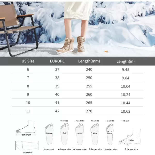 hash bubbie Women's Fuzzy Mid-Calf Boots Lace up Snow Boots for women Non Slip Combat Boots Black Winter Boots White Combat Boots