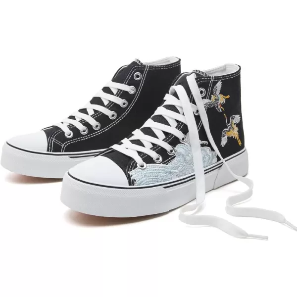 hash bubbie Unisex Fashion High top Sneakers Womens Classic High Tops Canvas Shoes Casual Tennis Shoes for Men