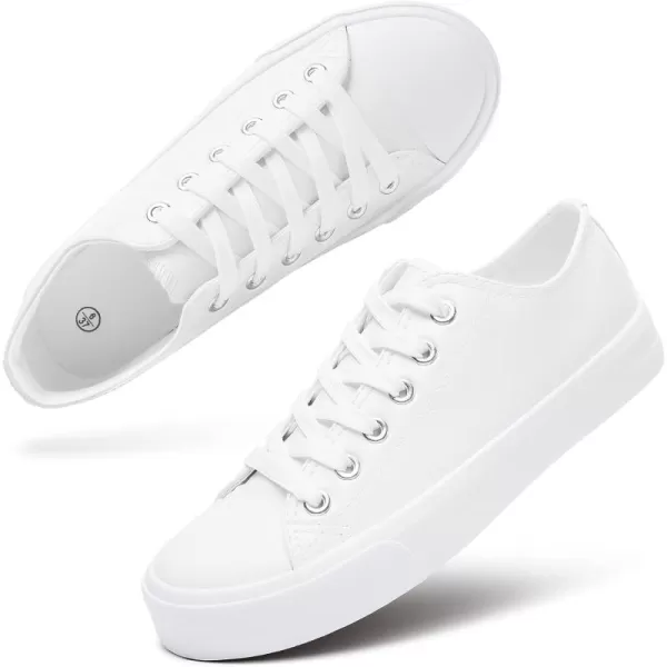 hash bubbie White Sneakers for Women Womens Tennis Shoes Women's Fashion Leather Sneakers Lace up Casual Shoes for Walking