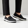 imageTUOPIN Mens Slip On ShoesBlack Loafers for MenCanvas Slip On for MenCasual Comfortable Shoes Fashion Light WeightBlack
