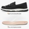 imageTUOPIN Mens Slip On ShoesBlack Loafers for MenCanvas Slip On for MenCasual Comfortable Shoes Fashion Light WeightBlack