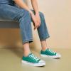 imagehash bubbie White Sneakers for Women Low Top Canvas Shoes Womens Canvas Sneakers Womens Fashion Sneakers Slip on Casual Tennis ShoesDark Green