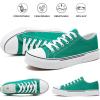 imagehash bubbie White Sneakers for Women Low Top Canvas Shoes Womens Canvas Sneakers Womens Fashion Sneakers Slip on Casual Tennis ShoesDark Green