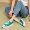 imagehash bubbie White Sneakers for Women Low Top Canvas Shoes Womens Canvas Sneakers Womens Fashion Sneakers Slip on Casual Tennis ShoesDark Green