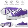 imagehash bubbie White Sneakers for Women Low Top Canvas Shoes Womens Canvas Sneakers Womens Fashion Sneakers Slip on Casual Tennis ShoesDark Purple