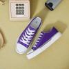 imagehash bubbie White Sneakers for Women Low Top Canvas Shoes Womens Canvas Sneakers Womens Fashion Sneakers Slip on Casual Tennis ShoesDark Purple