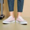 imagehash bubbie White Sneakers for Women Low Top Canvas Shoes Womens Canvas Sneakers Womens Fashion Sneakers Slip on Casual Tennis ShoesPink