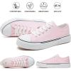 imagehash bubbie White Sneakers for Women Low Top Canvas Shoes Womens Canvas Sneakers Womens Fashion Sneakers Slip on Casual Tennis ShoesPink