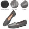 imagehash bubbie Womens Flats Shoes Dress Shoes for Women Business Dressy Casual Shoes Ballet Flats Loafers Comfortable Slip on ShoesDark Grey