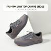 imagehash bubbie Unisex Slip on Sneakers Womens Canvas Sneakers Classic Non Slip Canvas Shoes Casual Tennis Shoes for MenDark Grey