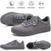 imagehash bubbie Unisex Slip on Sneakers Womens Canvas Sneakers Classic Non Slip Canvas Shoes Casual Tennis Shoes for MenDark Grey