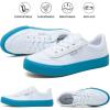 imagehash bubbie Unisex Slip on Sneakers Womens Canvas Sneakers Classic Non Slip Canvas Shoes Casual Tennis Shoes for MenWhite Blue
