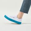 imagehash bubbie Unisex Slip on Sneakers Womens Canvas Sneakers Classic Non Slip Canvas Shoes Casual Tennis Shoes for MenWhite Blue