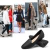 imagehash bubbie Womens Flats Shoes Dress Shoes for Women Business Dressy Casual Shoes Ballet Flats Loafers Comfortable Slip on ShoesBlack