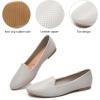 imagehash bubbie Womens Flats Shoes Dress Shoes for Women Business Dressy Casual Shoes Ballet Flats Loafers Comfortable Slip on ShoesLight Grey