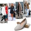 imagehash bubbie Womens Flats Shoes Dress Shoes for Women Business Dressy Casual Shoes Ballet Flats Loafers Comfortable Slip on ShoesLight Grey