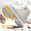 imagehash bubbie Womens White Combat Boots Black Platform Boots Non Slip Waterproof Ankle Boots Fall Winter Hiking Boots Fuzzy Snow Boots for women with ZipperLight Grey