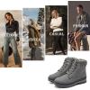 imagehash bubbie Womens White Combat Boots Black Platform Boots Non Slip Waterproof Ankle Boots Fall Winter Hiking Boots Fuzzy Snow Boots for women with ZipperDark Grey