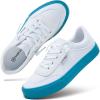 imagehash bubbie Unisex Slip on Sneakers Womens Canvas Sneakers Classic Non Slip Canvas Shoes Casual Tennis Shoes for MenWhite Blue