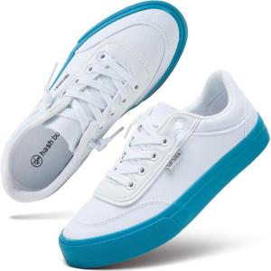 imagehash bubbie Unisex Slip on Sneakers Womens Canvas Sneakers Classic Non Slip Canvas Shoes Casual Tennis Shoes for MenWhite Blue
