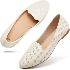 imagehash bubbie Womens Flats Shoes Dress Shoes for Women Business Dressy Casual Shoes Ballet Flats Loafers Comfortable Slip on ShoesBeige