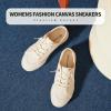 imagehash bubbie Womens Slip on Shoes Canvas Shoes Non Slip Fashion Sneakers for Women Low Top LoafersBeige