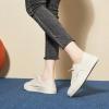 imagehash bubbie Womens Slip on Shoes Canvas Shoes Non Slip Fashion Sneakers for Women Low Top LoafersBeige