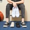 imagehash bubbie Womens Slip on Shoes Canvas Shoes Non Slip Fashion Sneakers for Women Low Top LoafersBlack