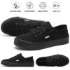 imagehash bubbie Womens Slip on Shoes Canvas Shoes Non Slip Fashion Sneakers for Women Low Top LoafersFull Black