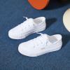 imagehash bubbie Womens Slip on Shoes Canvas Shoes Non Slip Fashion Sneakers for Women Low Top LoafersWhite