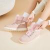 imagehash bubbie Womens Winter Boots Ankle Booties for Women Warm Fuzzy Boots Lace up PU Leather Snow Boots with ZipperPink