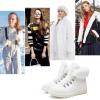 imagehash bubbie Womens Winter Boots Ankle Booties for Women Warm Fuzzy Boots Lace up PU Leather Snow Boots with ZipperWhite