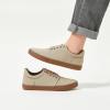 imagehash bubbie Mens Canvas Shoes Classic Mens Canvas Sneakers Low Top Tennis Shoes Lace up Comfortable Skate Casual ShoesMocha Brown