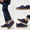 imagehash bubbie Mens Canvas Shoes Classic Mens Canvas Sneakers Low Top Tennis Shoes Lace up Comfortable Skate Casual ShoesNavy